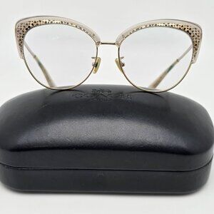 Coach HC7110 L1112 556773 Light Gold Cat Eye Sunglasses FRAME ONLY w/ Case 55mm